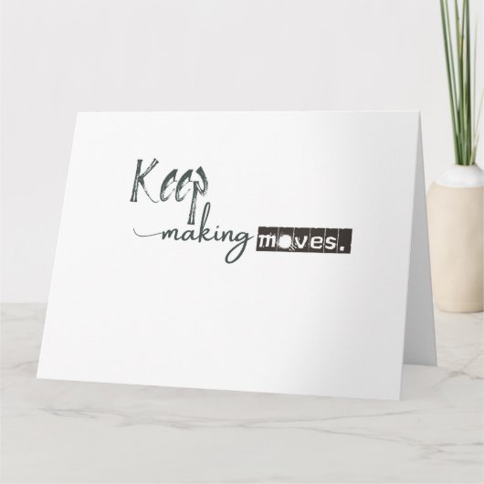 Anspruchsvoll minimalistisch karte (Vorderseite)