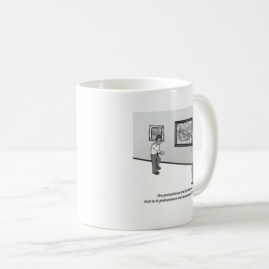 Anspruchsvoll und abgeleitet kaffeetasse (VorderseiteRechts)