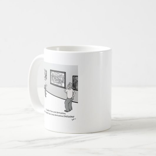 Anspruchsvoll und abgeleitet kaffeetasse (Vorderseite Links)