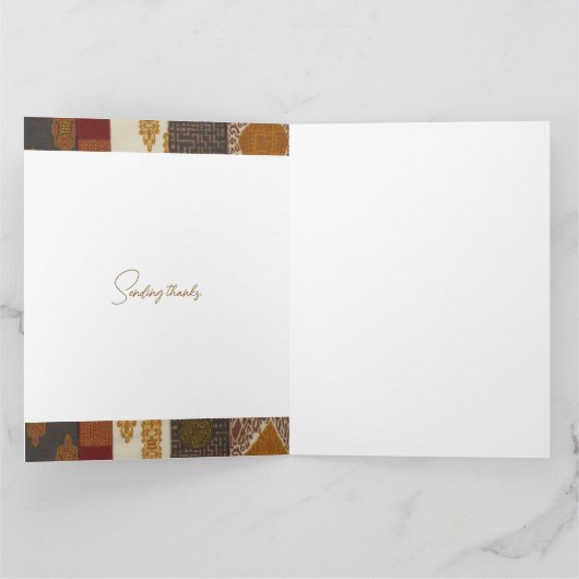 Anspruchsvoll und luxuriös in Afrika, Karibik und Dankeskarte (Innenseite)