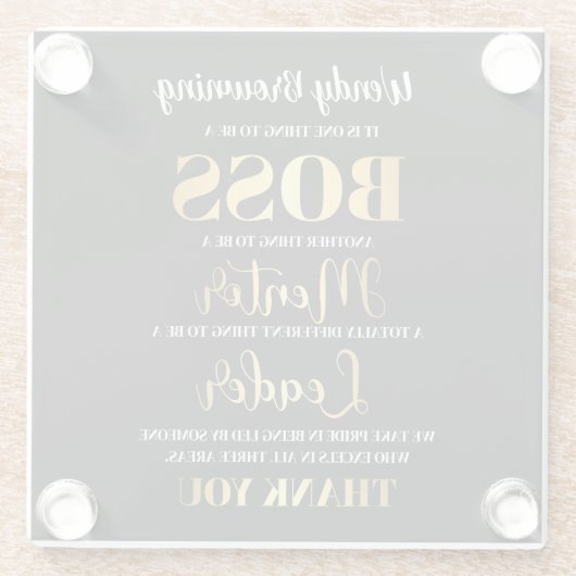 Anspruchsvolle Begeisterung für Glold & Black Boss Glasuntersetzer