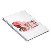 Anspruchsvolle Bildung: Schwarze Girl Magic Notizblock (Rechte Seite)