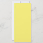 Anspruchsvolle Black and Yellow Engagement Party Einladung (Rückseite)