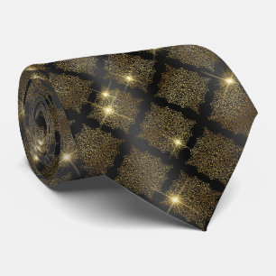 Anspruchsvolle Black Gold Diamond Mens Neck Tie Krawatte