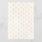 Anspruchsvolle Classic Imitate Foil Gold Rokoko Menükarte (Rückseite)