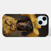 Anspruchsvolle Dackel in Gelb Case-Mate iPhone Hülle (Rückseite (Horizontal))