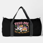 Anspruchsvolle Diva Katze Duffle Bag (Vorderseite)