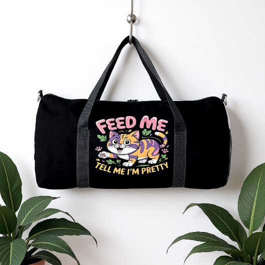 Anspruchsvolle Diva Katze Duffle Bag