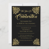 Anspruchsvolle Elegance-Party Einladung (Vorderseite)