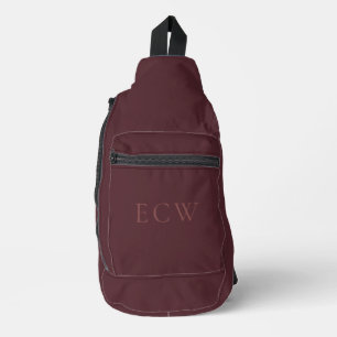 Anspruchsvolle Elegante Imitate Briefmarke Burnt B Crossbody Bag
