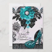 Anspruchsvolle elegante Party Einladungen (Rückseite)