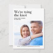 Anspruchsvolle Foto-Save the Date-Karte Save The Date (Vorderseite)