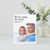 Anspruchsvolle Foto-Save the Date-Karte Save The Date (Stehend Vorderseite)