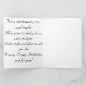 Anspruchsvolle Geburtstagswish Karte (Innenseite)