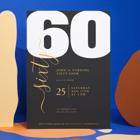 Anspruchsvolle Goldkalligraphie - Einladungen zum 