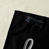 Anspruchsvolle Grau-Schwarz-Liebe Strandtuch (Beispiel)