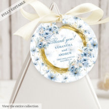 Anspruchsvolle Hochzeit mit Watercolor Light Blue 