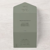 Anspruchsvolle Hochzeit & Silver Wedding All In One Einladung (Außenbereich)