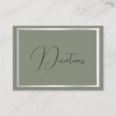 Anspruchsvolle Hochzeit & Silver Wedding Begleitkarte (Vorderseite)