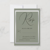 Anspruchsvolle Hochzeit & Silver Wedding RSVP Karte (Vorderseite)