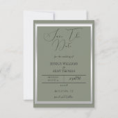 Anspruchsvolle Hochzeit & Silver Wedding Save The Date (Vorderseite)
