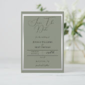 Anspruchsvolle Hochzeit & Silver Wedding Save The Date (Stehend Vorderseite)