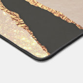 Anspruchsvolle Imitate Gold Foil Black, bearbeitba Schreibtischunterlage (Ecke)