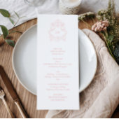 Anspruchsvolle klassische Script-Blush-Pink-Hochze Programm