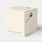 Anspruchsvolle kleine Geschenkboxen mit Blumen Geschenkschachtel (Rückseite)