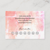 Anspruchsvolle künstlerische Grungy Loyalität Treuekarte (Rückseite)