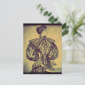 Anspruchsvolle Lady Postcard Postkarte (Stehend Vorderseite)