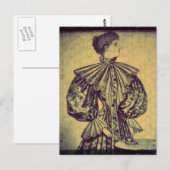 Anspruchsvolle Lady Postcard Postkarte (Vorne/Hinten)
