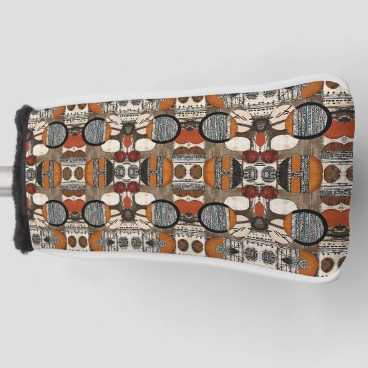 Anspruchsvolle Luxuskaribik Golf Headcover (Vorderseite)