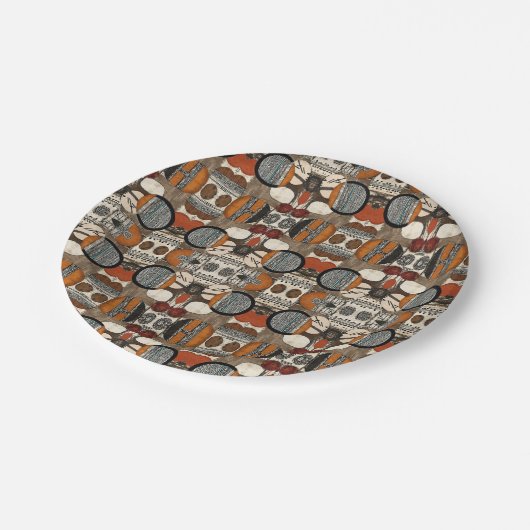 Anspruchsvolle Luxuskaribik Pappteller (Schrägansicht)