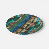 Anspruchsvolle Luxuskaribik Pappteller (Schrägansicht)