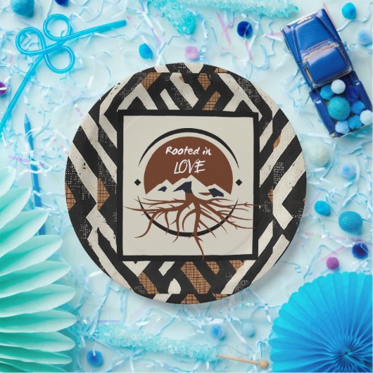 Anspruchsvolle Luxuskaribik Pappteller (Party)