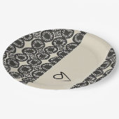 Anspruchsvolle Luxuskaribik Pappteller (Schrägansicht)