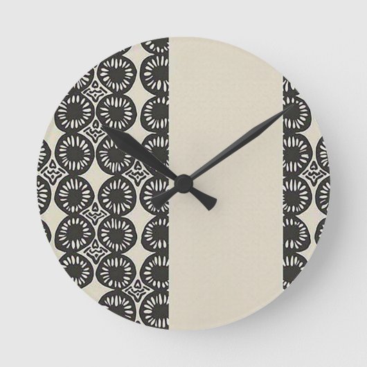 Anspruchsvolle Luxuskaribik Runde Wanduhr (Vorderseite)