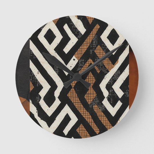 Anspruchsvolle Luxuskaribik Runde Wanduhr (Vorderseite)