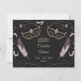 Anspruchsvolle Masquerade Geburtstagskarten Einladung