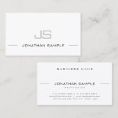 Anspruchsvolle Mit Monogramm Moderne Sleek Chic Sc Visitenkarte (Vorne/Hinten)