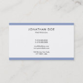 Anspruchsvolle moderne, Berufliche Sleek Visitenkarte (Rückseite)