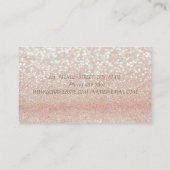 Anspruchsvolle moderne Schlichte Glittery Bokeh Visitenkarte (Rückseite)