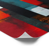 Anspruchsvolle Multicolor-Abstrakt Poster (Ecke)