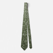 Anspruchsvolle Ombre Green Sparkle Neck Tie Krawatte (Vorderseite)