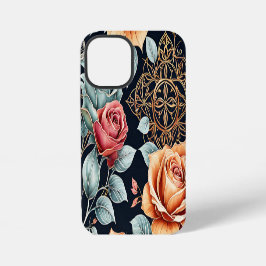 Anspruchsvolle Rose Floral iPhone 12 Mini Case Art iPhone 12 Mini Hülle