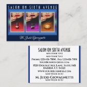 Anspruchsvolle Salon Business Card Visitenkarte (Vorne/Hinten)