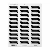 Anspruchsvolle Schwarz-weiße Button Streifen Perso (Vorne)