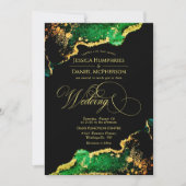 Anspruchsvolle Smaragdgrüne Bronze Einladung (Vorderseite)