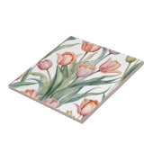 Anspruchsvolle Tulip mit Aquarellfarbe Fliese (Seite)
